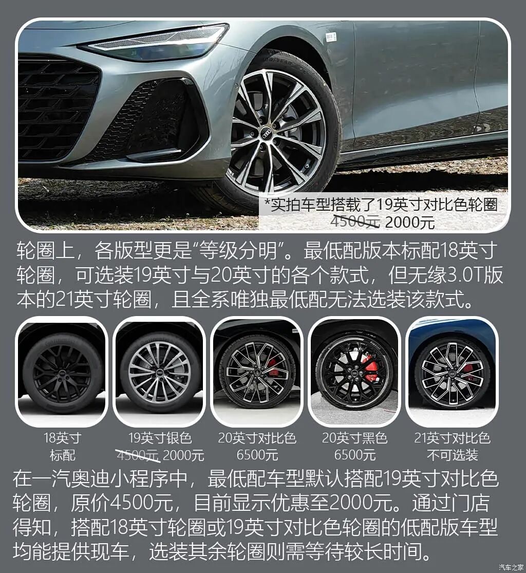 双外观,副驾屏,全新A6L买低配就够用?