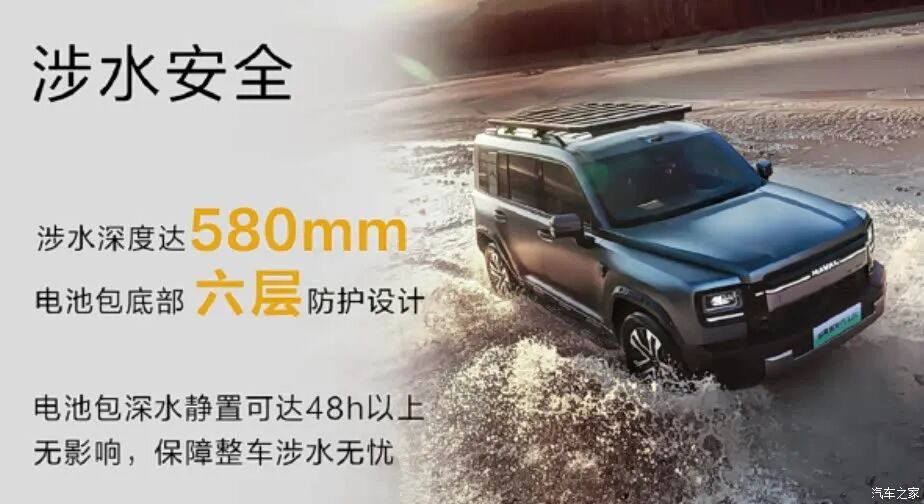 涉水深度580mm,1.5T+Hi4插混系统,蠕行模式和转向辅助全都有!